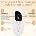 thumbnail image 3 of Electric Foot Warmer, Heated Foot Warmer, Fast Heating Feet Warmer Pad, Washable Cover Heating Pad for Foot, Neck, Back and Full Body for Women Men, 4, 3 of 5