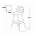 thumbnail image 3 of BANCO MÉRIN BORDADO TELA GRIS METAL/MADERA, 3 of 3
