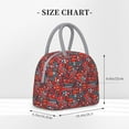 thumbnail image 2 of Lukts Fire Sign Print Portable Lunch Bag, Lunch Bag Picnic Bag - Waterproof, Heat-insulating and Cold-insulating, Suitable for School, Work, 2 of 6