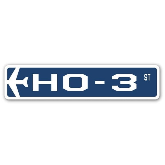 HO-3 Street Sign Air Force Aircraft Military | Indoor/Outdoor | 18" Wide