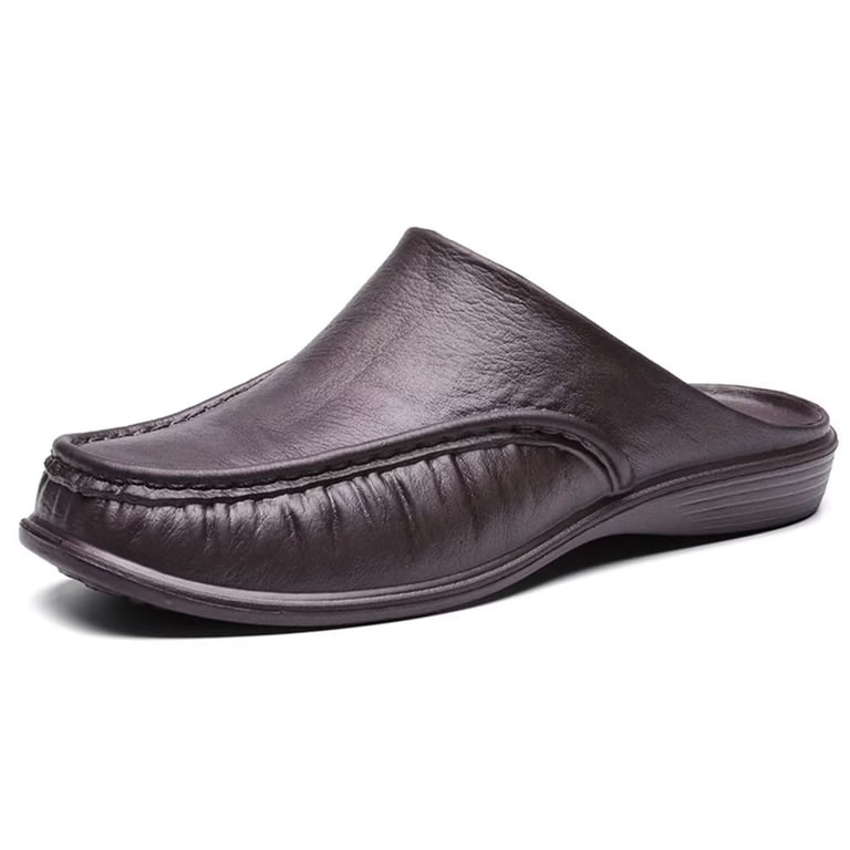 Men Shoes Driving Mules/ Slides Black- size 11. Dumajo Mens Sandals Slippers Mules Slides Slip on  main image 2
