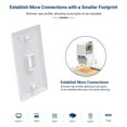 thumbnail image 4 of Keystone Jack ZOERAX Cat6 RJ45 sin herramientas, paquete de 20 unidades, blanco, 4 of 7