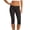 Dark Gray, variant on Bixock Capri Pants for Women Leggings Pants Solid Color Hem Base Layer Regular Casual Daily Female Bottoms Beach Vacation Clothes