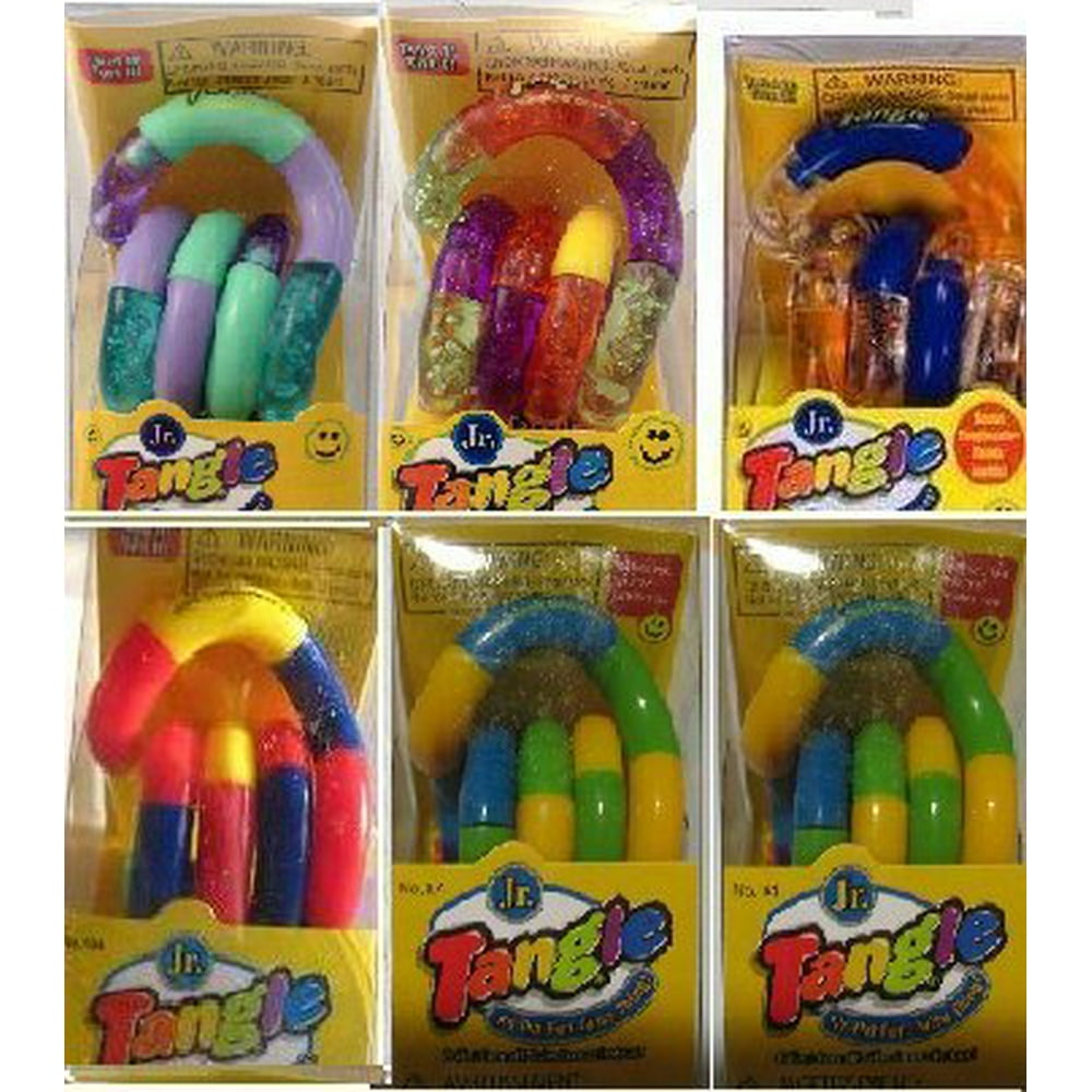 Set of 6! Assorted Tangle Jr. Original Fidget Toys - Walmart.com - Walmart.com