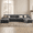 Gray, variant on 159" Oversized L-Shaped Modular Sectional Sleeper Sofa,Beige Chenille Modern 6-Seater Sectional Couch with Movable Ottoman for Living Room