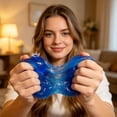 thumbnail image 5 of Blueberry Squishy Stress Ball, Blue Fruit Fidget Stress Reliever, 3 in Soft Squeeze Desk Decor for Travel and Party Favors, 5 of 6