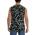 thumbnail image 4 of Haiem Men's Numbers Print Tank Tops Summer Sleeveless Cut Off Workout T-Shirts Fitness Vest Athletic Undershirts-XX-Large, 4 of 8