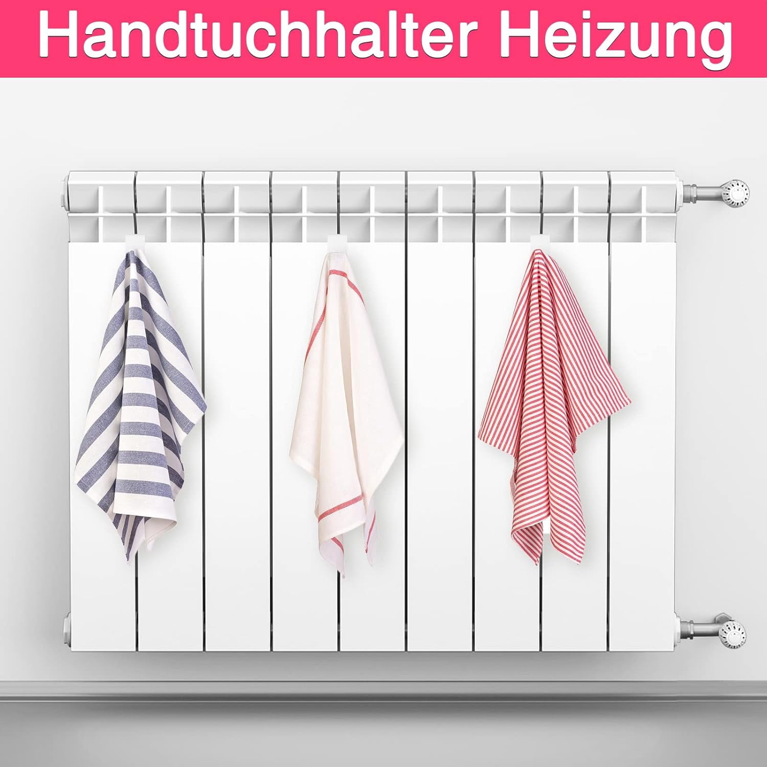 Lot De 6 Crochets Porte-Serviette Pour Radiateur De Salle De Bain