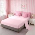 thumbnail image 4 of Erosebridal Leopard Bow Print King Bedding for Girls, Cheetah Animal Spots Girly King Bed in a Bag, Pink Reversible 7pcs, 4 of 6