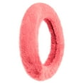 thumbnail image 6 of FH Group Cozy Soft Fluffy Fuzzy Universal Fit  14.5"-15.5" Plush Doe16 Faux Fur Steering Wheel Cover for Car, SUV, Van, Truck - Pink, 6 of 6