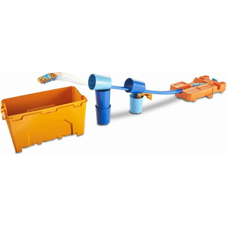 Hot Wheels Track Builder 4+ Stunts Barrel Box with One Hot Wheels