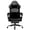 Black, variant on Ergonomic PU Leather Gaming Chair with Pocket Spring Cushion and Footrest, Purple