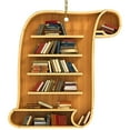 thumbnail image 2 of Christmas Decor Hangs Book Lovers Heart Decorations Reading Books Christmas Decorations Librarian Books Decorations Books Stack Pendants Household pendant, 2 of 7