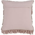 thumbnail image 2 of SARO 5990.RS18S 18 in. Square Down Filled Woven Fringes Throw Pillow - Rose, 2 of 4