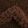 thumbnail image 7 of Unique Loom Solid Shag Collection Area Rug (2' 1" x 6' 5" Runner Chocolate Brown), 7 of 7