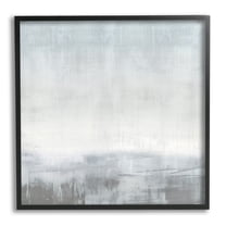 Stupell Industries Gray Contemporary Scenery Abstract Painting Black Framed Art Print Wall Art, 12 x 12