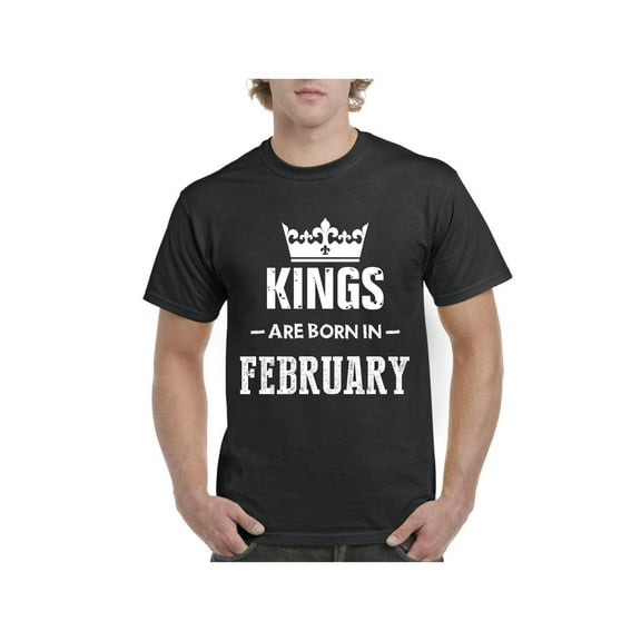 IWPF - Men's T-Shirt Short Sleeve - Birthday Gift Kings Are Born In February