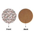 thumbnail image 2 of Xecao Paisley Floral for MDF Cork Coaster 4 Pcs,Drink Coasters,Suit for House Warming Gifts New Home ,Coffee Table Decor-Round Shape, 2 of 7