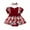 Wine, variant on Toddler Girl Clothes,YANHAIGONG Baby Girsl Boys Summer Clothes 1-18M Baby Girl Short Sleeve Ruffle Edge Dress Flower Stripe Wrapped Fart Suit One-piece Headband Set 0-18 Months
