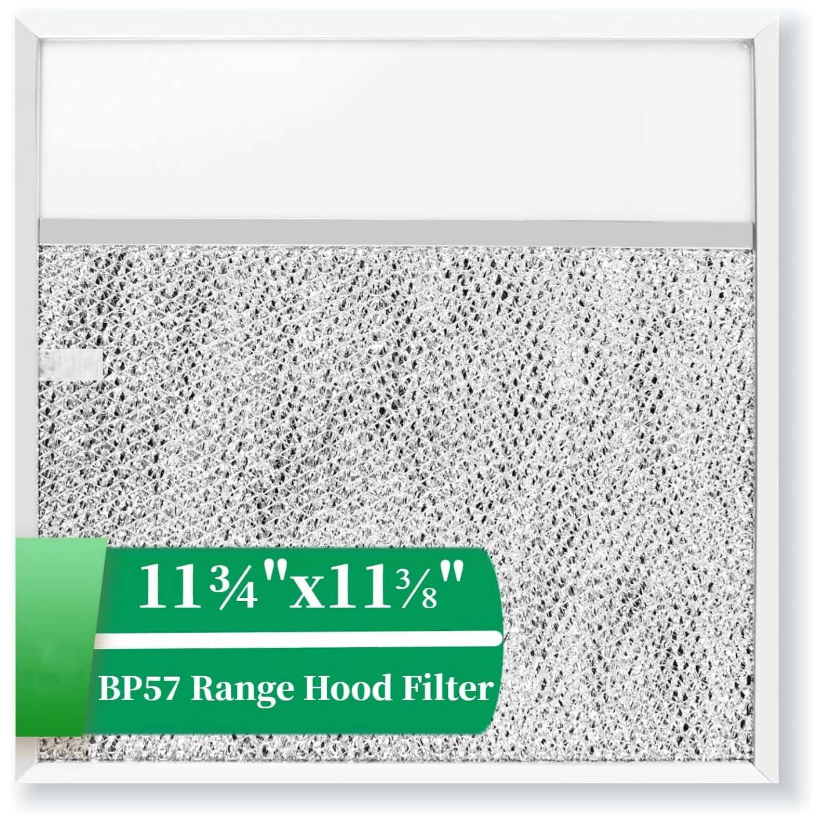 TAPDRA 11.4x11.8in Range Hood Grease Filter BP57 for Broan Estate Whirlpool Vent Hoods Aluminum Activated Carbon Filter