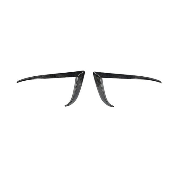 Geelife For 21-23 Tesla Model S Revozport Carbon Fiber Front Bumper Canard Splitter 2PCS