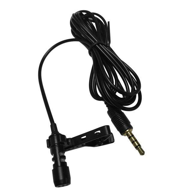 Yeacher Mini Clip-on Microphone Clipper Microphone Condenser Mic for Recording Karaoke News Interviews Teaching Speech