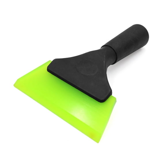 Unique Bargains Antislip Handle Green Rubber Car Window Ice Scraper Snow Removal Tool