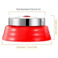 thumbnail image 2 of 2X 60 Minutes Mechanical Timer-Magnetic Visual Countdown Timer with Alarm for Kitchen Cooking Baking Sports Kids(Red), 2 of 5