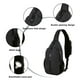 thumbnail image 4 of Mochila bandolera para acampar y hacer senderismo, bolso bandolera para viajes, senderismo, mochila para el pecho, 4 of 7