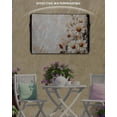 thumbnail image 6 of Outdoor TV Cover 70 to 75 Inch Weatherproof, White Daisy Waterproof TV Screen Protector for Outside Decor with Zipper and Pocket 68"L x 42"H , Watercolor VintageFloral Wildflowers, 6 of 7