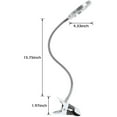 thumbnail image 2 of Lámpara de aumento que protege los ojos, lente de vidrio óptico de aumento de 8X con luz LED antideslumbrante de tono blanco frío, cuello de cisne flexible ajustable para leer, trabajar en la, 2 of 7