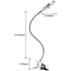 thumbnail image 2 of Lámpara de lupa con abrazadera, luces LED de 4,5 W con lente de vidrio óptico, clips antirayaduras y cuello de cisne flexible de 360° para trabajos artesanales y profesionales., 2 of 6