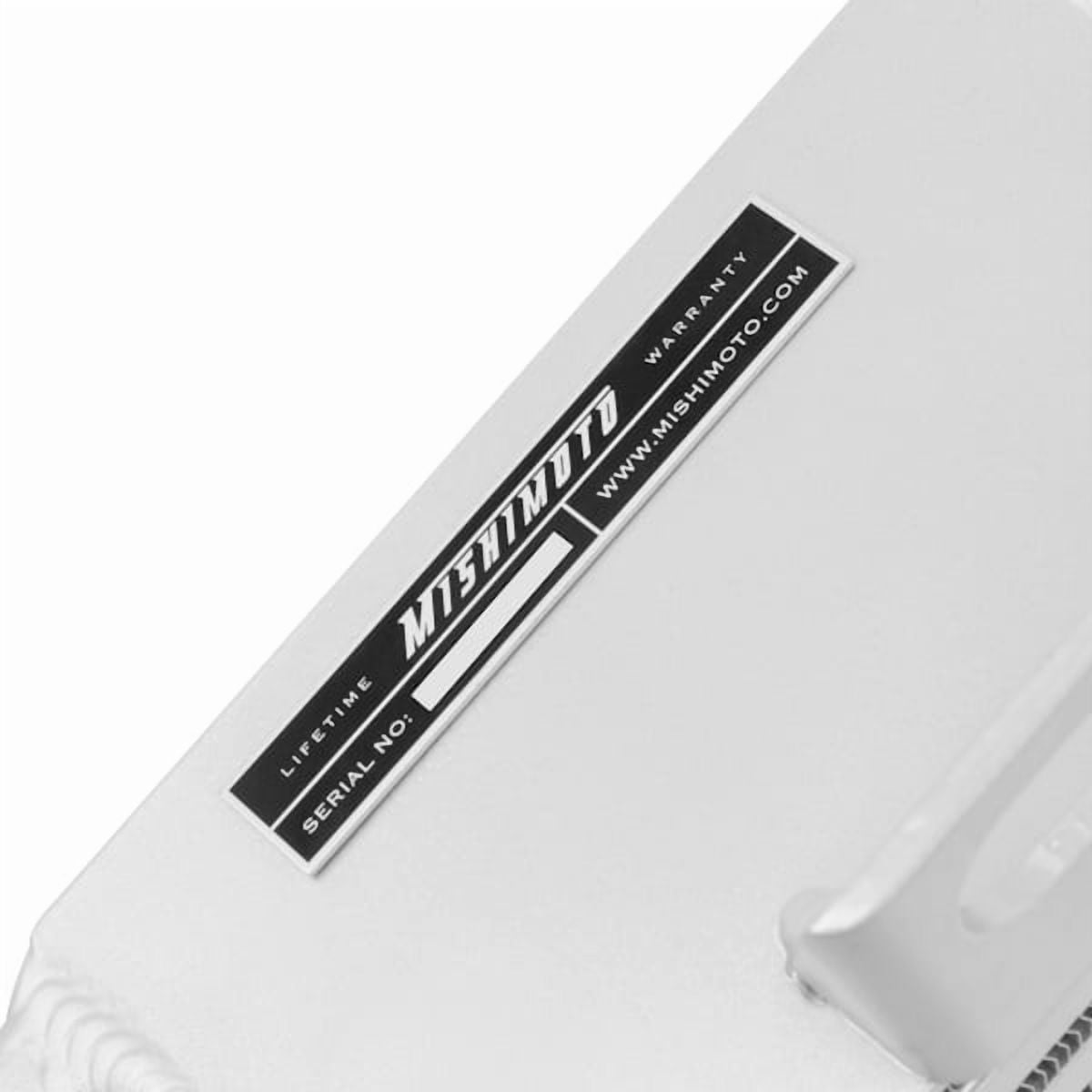 Mishimoto MMTMIC-WRX-01SLBL Top-Mount Intercooler Compatible With Subaru WRX/STI 2001-2007 Silver Cooler, Blue Hose
