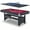 Red&Black, variant on Aukfa 6 ft Pool Table, 2 in 1 Billiard Table with Ping Pong Table - Includes Billiard Balls, Cues, Paddles, Brush & More, Green