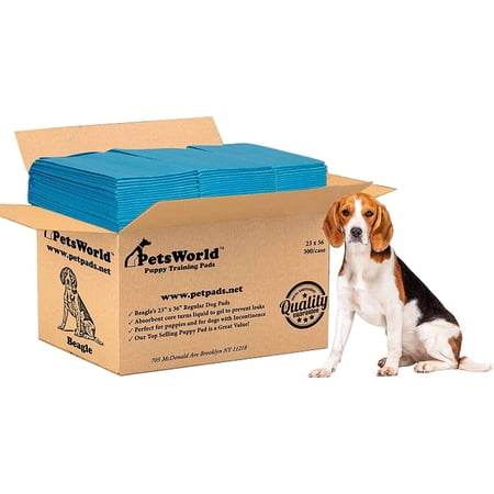 PetsWorld Beagle s Puppy Training Pads  Economy  23 in x 36 in  300 count
