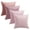 Pink, variant on Softalker Decorative Pillow Covers, Velvet Square Pillow Cases 18x18 Inch Set of 4, Soft Solid Throw Pillow Covers for Christmas, Couch, Sofa, Bedroom, Living Room, Patio (Green)