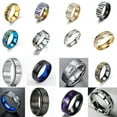 thumbnail image 2 of QQTDFG Men's Stainless Steel Titanium Fashion Party Jewelry Punk Rings Gift Size 7-13-#4-12, 2 of 6