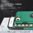 thumbnail image 5 of JTCASES for iPhone 8 Plus/7 Plus Case, Car Mount Bracket 2-layer Hybird Shockproof PC TPU Anti-fall Slim Fit Lightweight Magnetic Cover for iPhone 7 / 8 / SE, Darkgreen, 5 of 7