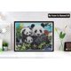 thumbnail image 2 of Pintura de diamante (30*40cm) 5D DIY pintura de diamante Panda Diy pintura de diamantes de imitación de cristal completo decoración del hogar JM, 2 of 5