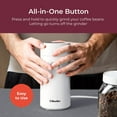 thumbnail image 6 of MuellerLiving Electric Coffee Grinder for Spice, Nut, Herbs and Coffee Beans, Sharp Blade, Stainless Steel - White, 6 of 6