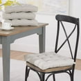 thumbnail image 3 of (2 pack) Mainstays Textured Chair Seat Pad (Chair Cushion), Silver Color, 1-Piece, 15.5" x 16", 3 of 5