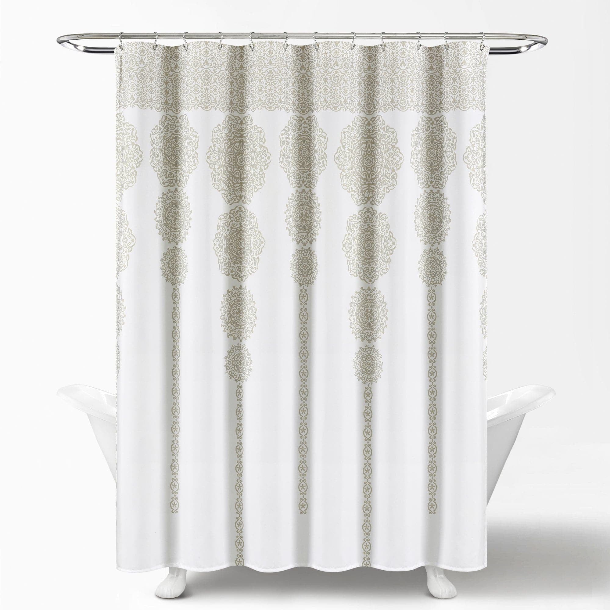 Stripe Medallion 72"X72" Shower Curtain