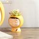 thumbnail image 3 of Toystoory Dibujos animados creativos Cabeza grande Muñeca Arte Maceta Linda Chica de dibujos animados Planta suculenta Maceta Escritorio Artesanía Bonsai Decoración del hogar No.1 Toystoory HA026773-01, 3 of 6