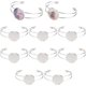 thumbnail image 1 of 10 piezas de 25 mm de cabujón con bisel en blanco para pulseras redondas ajustables de latón., 1 of 9