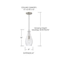thumbnail image 4 of AA1006BN Austin Allen Kier - 1 Light Pendant In Transitional Style-13 Inches Tall and 6 Inches Wide-Brushed Nickel Finish    -Traditional Installation, 4 of 8
