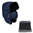 thumbnail image 1 of Gorro de invierno cálido con orejeras, gorro de trampero, gorro de aviador de piel sintética, 1 of 5
