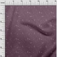 thumbnail image 3 of oneOone Cotton Poplin Amethyst Fabric Line Drawing Leaf Quilting Supplies Print Sewing Fabric By The Yard 42 Inch Wide, 3 of 4