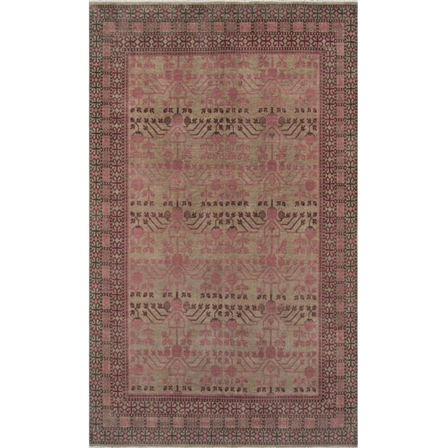 Momeni BANARBNR-5PNK2030 2 x 3 Pi. Tapis Rectangle Noué à la Main - Rose