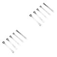 thumbnail image 4 of Inteprter 5 unids/set cucharas medidoras Mini cucharas de medida graduadas de acero inoxidable accesorio de cocina 2piezas, 4 of 6