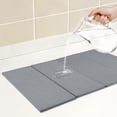 thumbnail image 3 of Unique Bargains Foldable Diatomaceous Stone Dish Drying Mat Dark Gray, 3 of 6